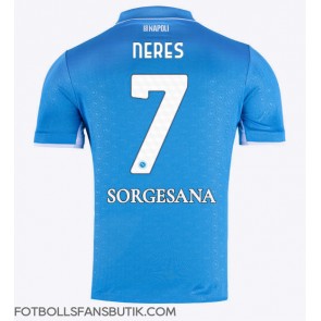 SSC Napoli David Neres #7 Replika Hemmatröja 2024-25 Kortärmad